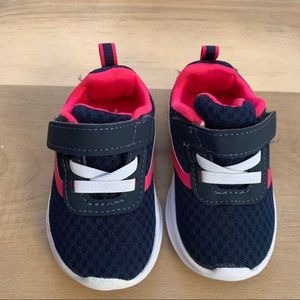 Navy & Pink Toddler Shoes